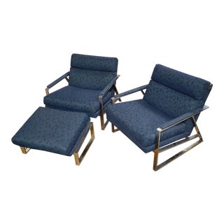 Vintage Milos Baughman for Thayer Coggin Lounge Chairs- 3 Pieces For Sale