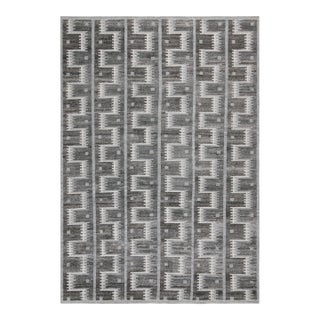 Rug & Kilim’s Scandinavian Outdoor Rug With Gray Geometric Patterns - 10'x10' For Sale
