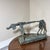 Verdigris Early 21st Century Bronze Artist Made Brutalist Style Dog Sculpture For Sale - Image 8 of 9