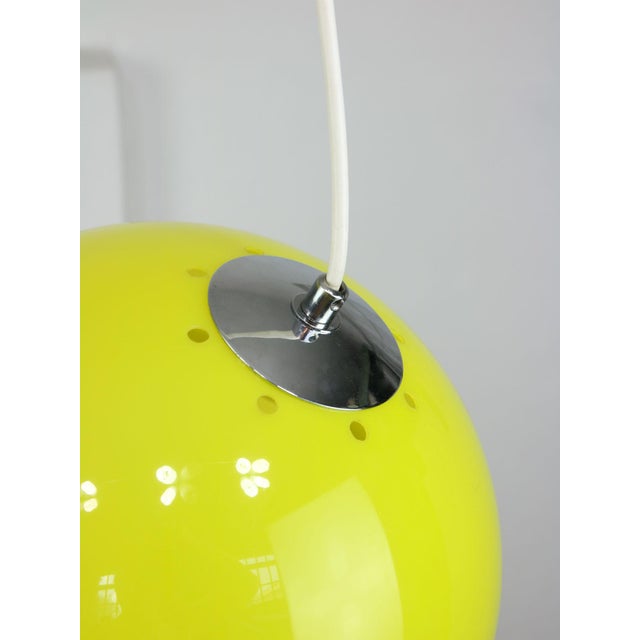 Italian Space Age Yellow Pendant Lamp, 1970s For Sale - Image 12 of 16