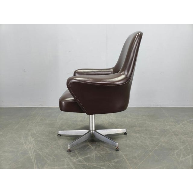 Italian Swivel Lounge Chair by Mobiltecnica Torino, 1960s For Sale - Image 12 of 15