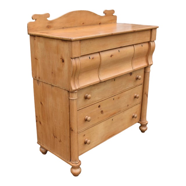 Scottish Pine Gentleman's Chest of Six Drawers For Sale