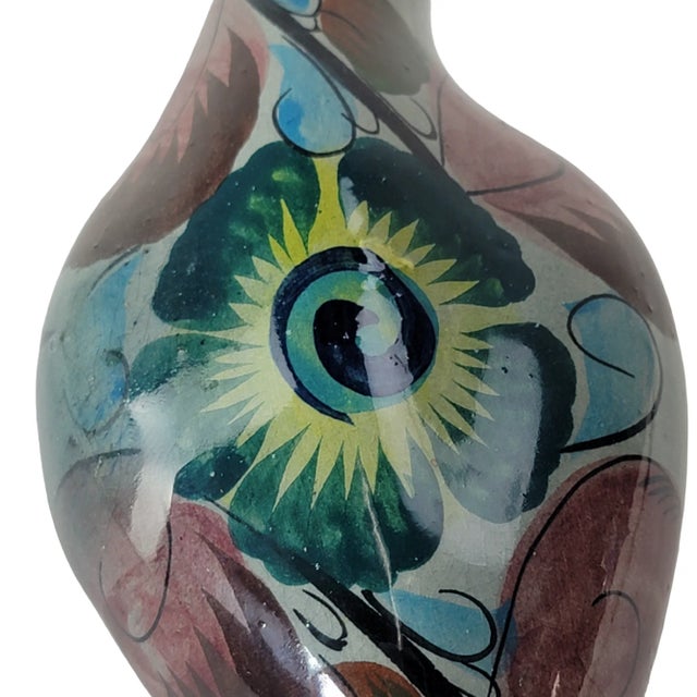 Hand-Painted Tonalá Duck Figurine – Traditional Talavera Mexican Folk Art For Sale - Image 9 of 11