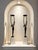 Abstract Modern Abstract Figural Sculptural Candleholders - Pair on White Stone Bases For Sale - Image 3 of 10