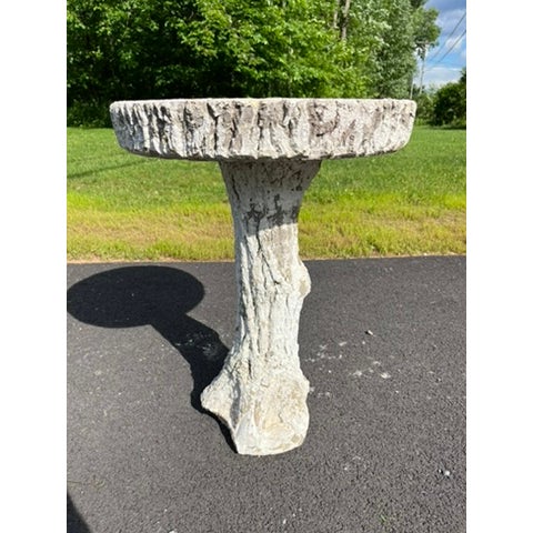 Vintage Faux Bois Bird Bath For Sale - Image 6 of 14