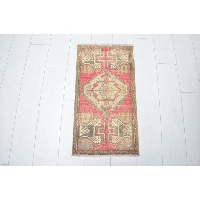 Handmade wool carpet in Turkish Anatolia , Vintage Oushak Rug,Turkish Vintage Anatolian Rug, Handmade wool Rug . One Of...