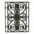 Late 20th Century Gothic Revival Style Architectural Cast Aluminum Decorative Window Panel or Scroll Grate Wall Hanging For Sale