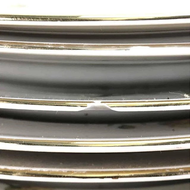 Vintage Ceramic Soup Plates with Floral Decorations and Golden Edging from Seltmann Weiden, Bavaria, Set of 12 For Sale - Image 4 of 7