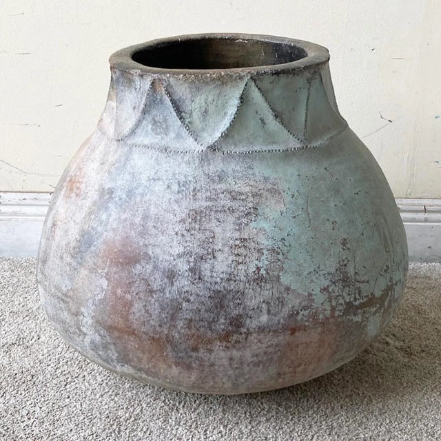 Vintage Colombian Hand Made Clay Water Jug/Container For Sale - Image 11 of 11