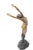 Bronze 1930s Nude Female Figure Stretching Bronze Statuette For Sale - Image 8 of 8