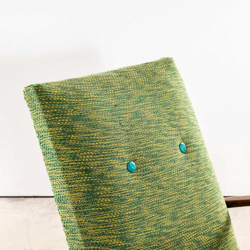 Lime Armchairs in Lime Weave Fabric by Jaroslav Šmídek, 1950s For Sale - Image 8 of 11