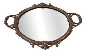 Early 20th Century Centerpiece in Gilded Bronze and Mirror