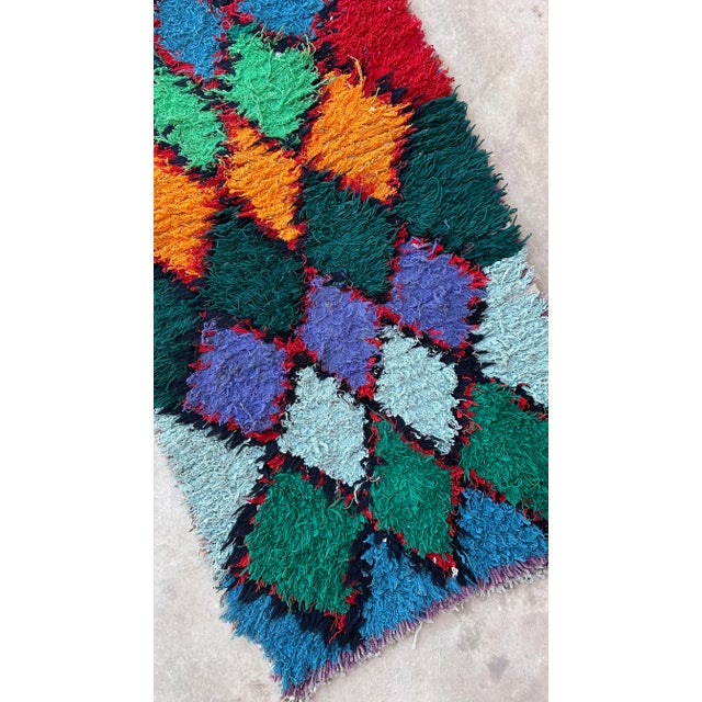 1980s Moroccan Colorful Vintage Azilal Rug - 2'7" X 5'11" Ft For Sale In Cleveland - Image 6 of 8