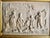 This lovely frame from the 18 hundreds is a limestone Bas relief representing a village scene , this is also called...