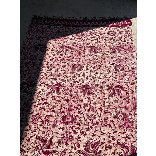 Large Indonesian Printed Batik Ceremonial Fabric For Sale - Image 9 of 18