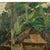 Textile Hans Von Hayek (Austrian B. 1869- 1940) Oil Painting of an Indonesian Village. For Sale - Image 7 of 11