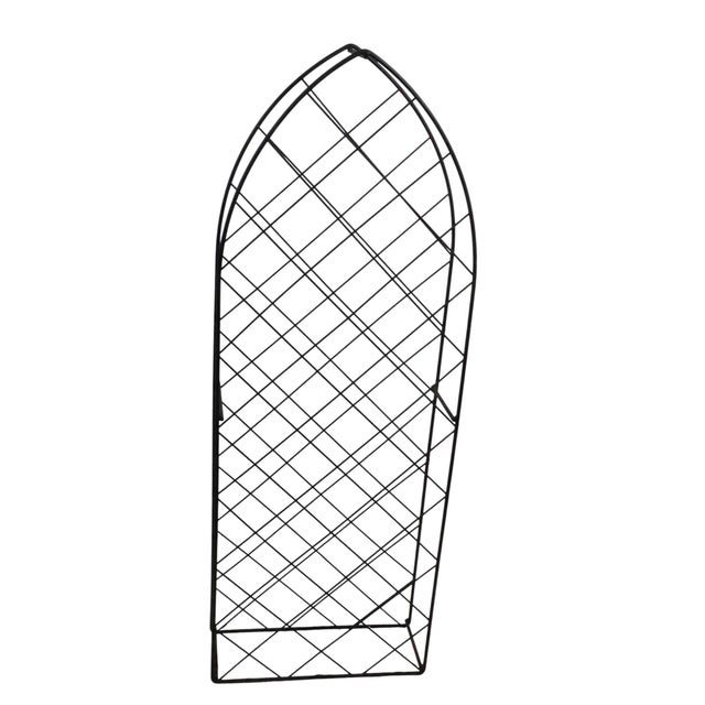 Black Mid 20th Century Mid Century Modern Cathedral Form Wire Wine Rack For Sale - Image 8 of 13