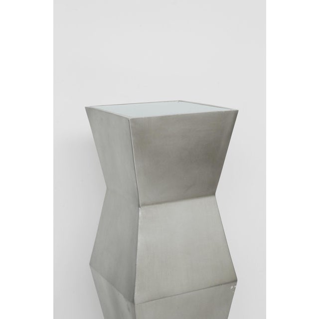 Postmodern 1980s Geometric Pedestal Floor Lamp For Sale - Image 3 of 9