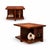 Made by Casa Finland in 1960s Brazil, this pair of side tables turns a practical need into a striking composition. Broad...