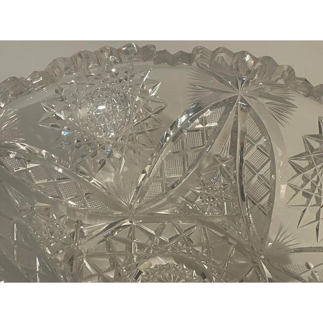 Antique American Brilliant Cut Glass Bowl Candy Dish For Sale - Image 9 of 9