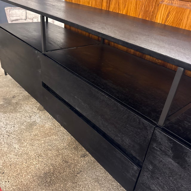 West Elm Industrial Storage Media Console For Sale - Image 12 of 12