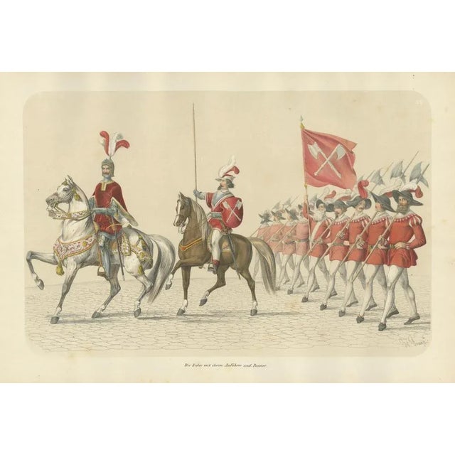 Ceremonial Procession in Switzerland, 1855, Paper For Sale - Image 9 of 10