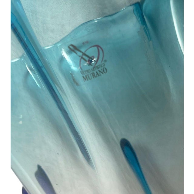 Enrico Cammozzo Signed Murano Glass Vase. Italy, Late 20th Century. For Sale In Los Angeles - Image 6 of 10