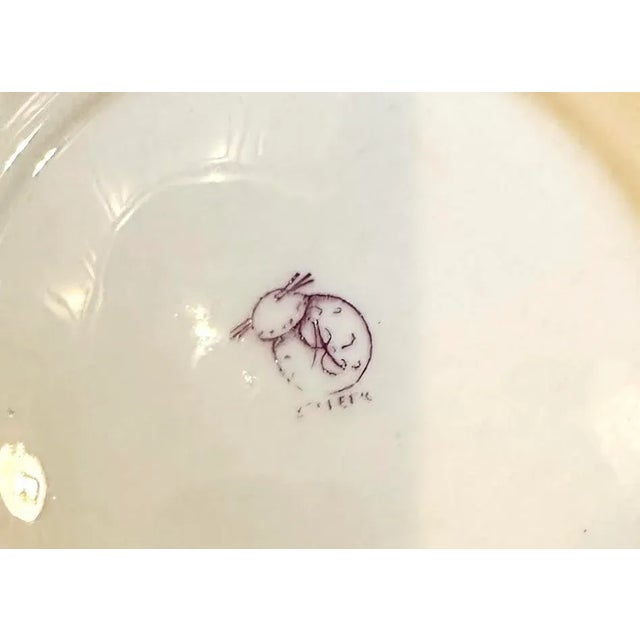 Antique American Belleek Ceramic Art Company Arts & Crafts Hand Painted Tulip Squat Form Vase, Circa 1905 For Sale - Image 11 of 11