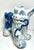 Chinoiserie Vintage Blue and White Chinese Foo Dog For Sale - Image 3 of 6