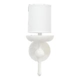 Jamie Young Concord Plaster Coated Wall Sconce in White For Sale