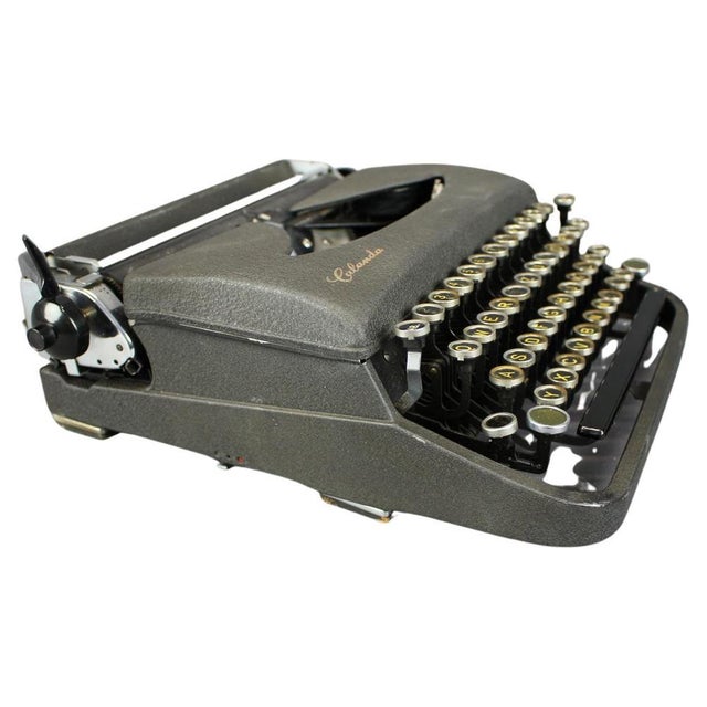 Vintage Calanda Typewriter in Metal, 1950s For Sale - Image 13 of 13