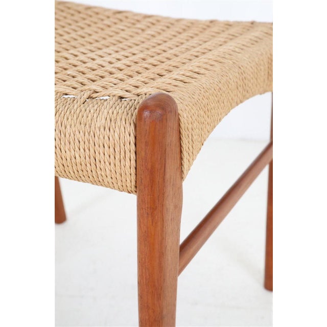 Danish GS60 Chairs in Teak and Paper Cord by Arne Wahl Iversen for Glyngøre Stolefabrik, 1970s, Set of 6 For Sale - Image 9 of 18