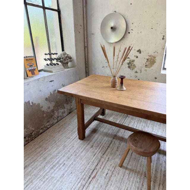 Farmhouse Table in Oak, 1950s For Sale - Image 18 of 18