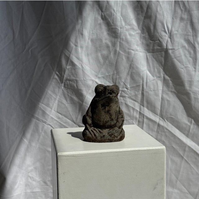 Small Balinese Limestone Frog Sculpture, 2000s For Sale - Image 4 of 18
