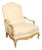 Baker Furniture French Louis XV Style Fauteuil Armchair For Sale