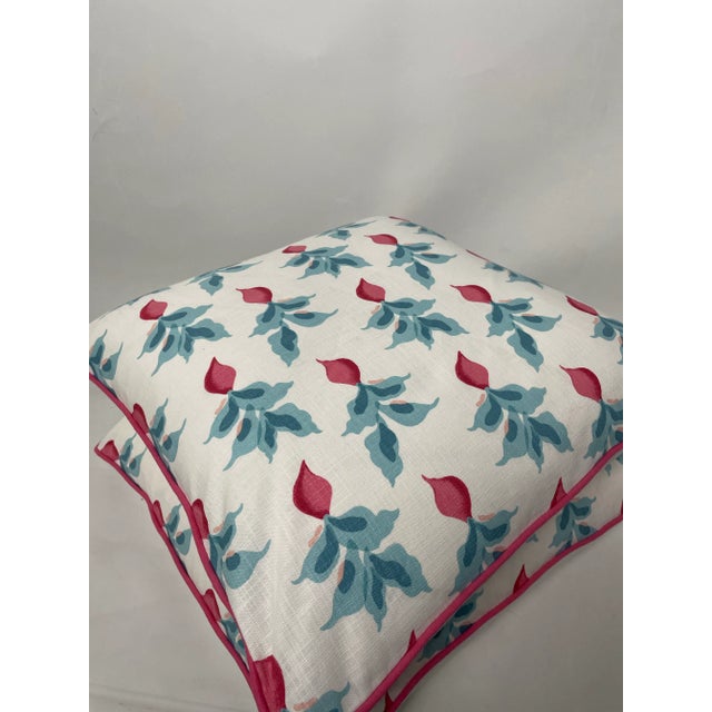 Fabricut Radish Root in Dahlia Pillows - a Pair For Sale - Image 9 of 11