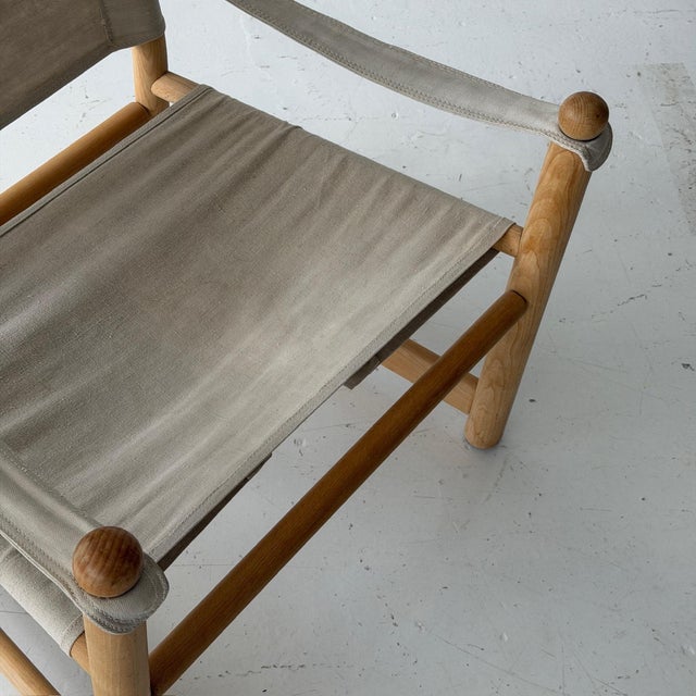 1980s Danish Canvas Sling Safari Chairs For Sale In Chicago - Image 6 of 10