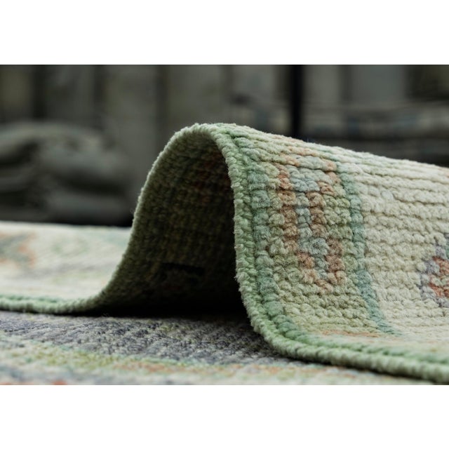 Textile Turkish Oushak Rug 2'8" x 5'2" #17427 For Sale - Image 7 of 8