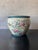 Ceramic Vintage Chinese Chinoiserie Peony & Koi Porcelain Planter For Sale - Image 7 of 8