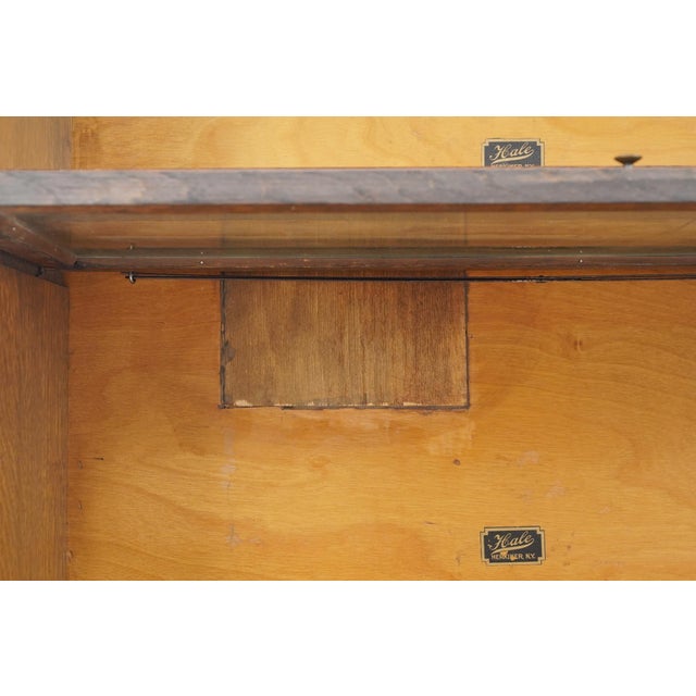Antique Five Section Oak Hale Barrister Bookcase For Sale - Image 6 of 12