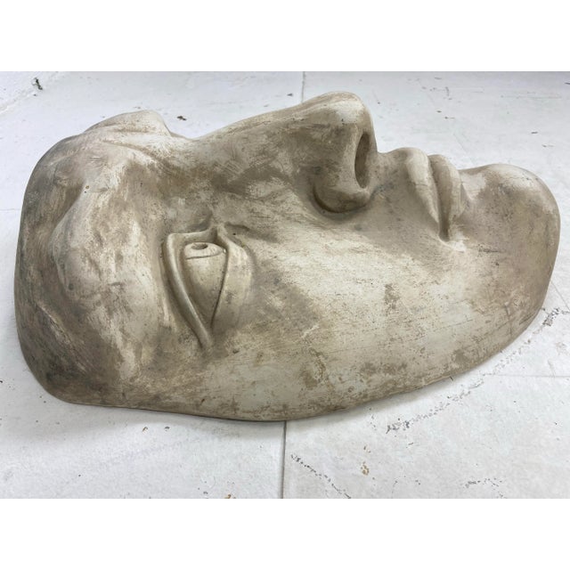 Sculpture Materials Mid Century Vintage Plaster Figural Wall Sculpture For Sale - Image 7 of 9