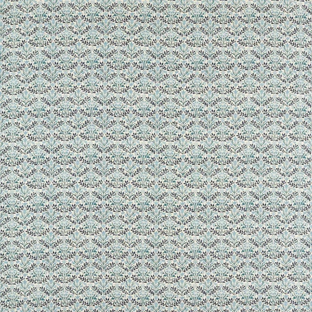 Morris & Co Bellflowers Fabric in Mineral Blue - a Sample For Sale