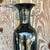 Black Vintage Boho Glazed Ceramic Tall Ming Vase For Sale - Image 8 of 13