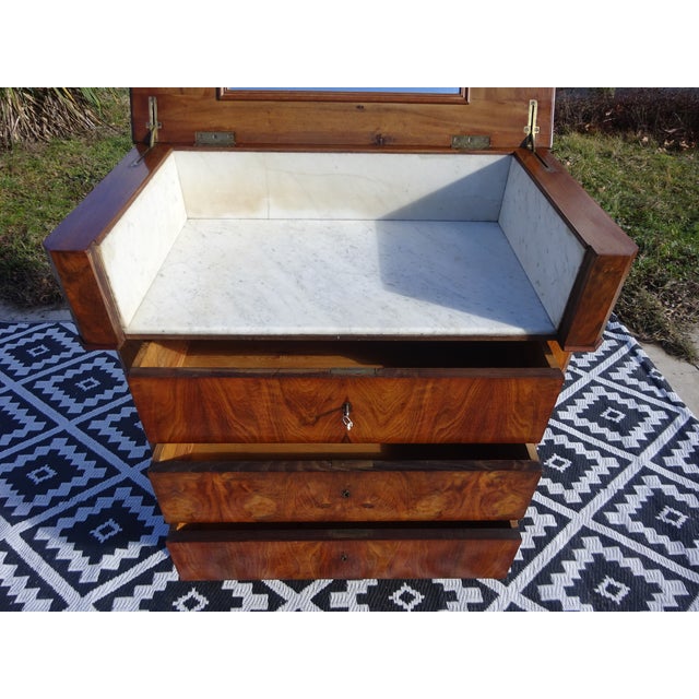 Louis Philippe Walnut Dressing Table For Sale - Image 15 of 18