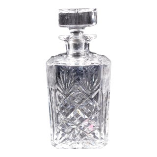 1980s Royal Doulton Cut Crystal Decanter in Juno For Sale