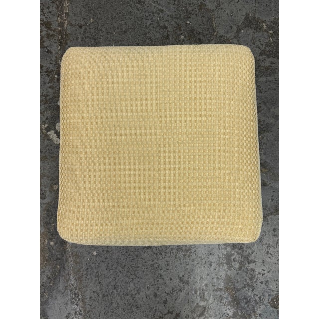 Early 21st Century Ballard Designs Goldenrod Ottoman For Sale - Image 5 of 12