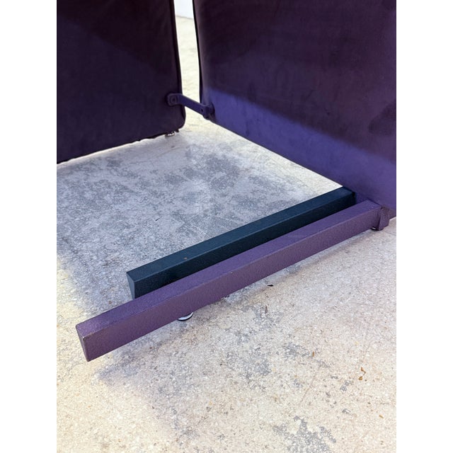 Maurizio Salvato Postmodern Point Chairs for Saporiti Italia - Set of Four For Sale - Image 12 of 12