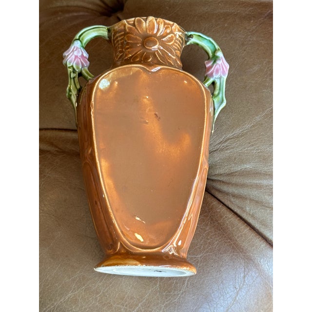 Antique French Majolica Vase- Acorn Motif For Sale - Image 10 of 10