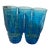 Anchor Hocking Colonial Tulip Laser Blue Glasses - Set of 5 For Sale