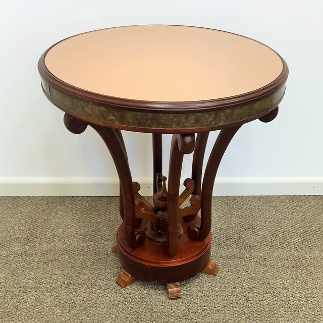 Traditional Round Coffee Table For Sale - Image 3 of 3